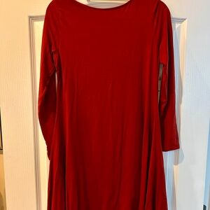 Elegant Red Women's Dress